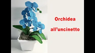 Orchidea all'uncinetto