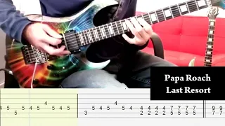 Last Resort Papa Roach Cover | Guitar Tab | Lesson | Tutorial