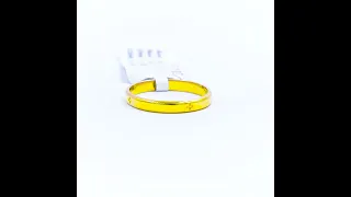 Golden Gleam: Yellow Gold Band Ring for Brilliant Style