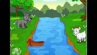 Мультик про волка и козу. Cartoon about a wolf and a goat.