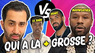 QUI est le plus RICHE entre DRAKE, LIL BABY et FLOYD MAYWEATHER ?!