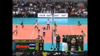 UAAP Volleyball women (FINALS set 3 game 2) [ADMU vs DLSU] 2013