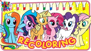 MLP My Little Pony Recoloring All Ponies Color Swap Part 4 coloring pages