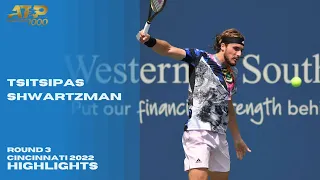 Stefanos Tsitsipas vs Diego Schwartzman [R3] Cincinnati W&S Masters 2022 Highlights PS4 Gameplay