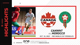 HIGHLIGHTS: CanWNT vs. Morocco (Oct. 10, 2022)