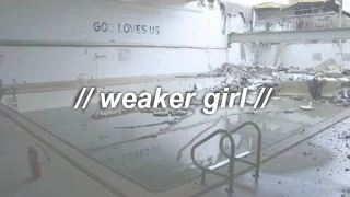 banks // weaker girl [lyric video]