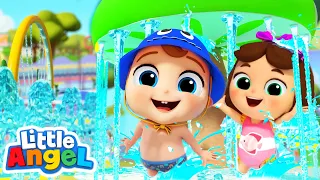 Fun Play Together in the Water  | Little Angel Kids Songs & Nursery Rhymes