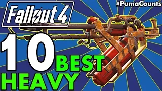 Top 10 Best and Strongest Heavy Weapons in Fallout 4 (Includes Unique and DLC Weapons) #PumaCounts