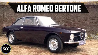 ALFA ROMEO Bertone GT 1600 Junior 1973 - Modest test drive - Engine sound | SCC TV