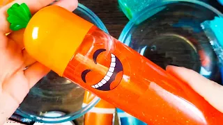 Orange vs teal by mixing random things in slime 61