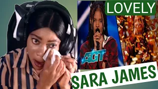 First Time Hearing Sara James Sing Lovely by Billie Eilish & gets Golden Buzzer/ Emotional REACTION