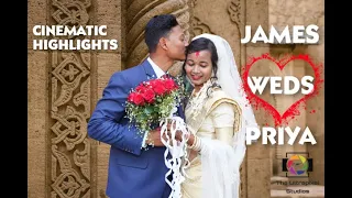 JAMES & PRIYA II CINEMATIC HD II ARA GATE RANCHI II CHRISTIAN WEDDING II ST. MARY'S CATHEDRAL RANCHI