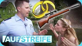 Bewaffnete Braut! 👰🏼 Streit vor dem Standesamt eskaliert vollkommen 😲 | Auf Streife | SAT.1