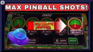 MAXIMUM 10 PINBALL SHOTS On Attack From Mars Slot! | What Will It Pay?