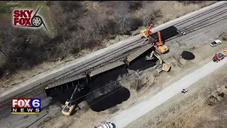 Union Pacific train carrying coal derailed in Caledonia