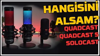 En iyi yayıncı mikrofonu hangisi? HYPERX QUADCAST, QUADCAST S ve SOLOCAST.