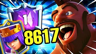 Fantastic! New TOP-1 World champion Clash Royale! 8617 cups