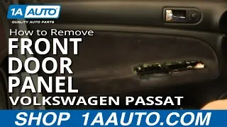 How To Remove Front Door Panel 96-05 Volkswagen Passat