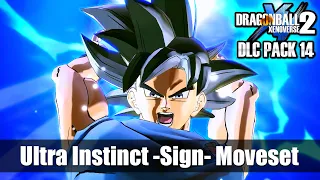 (DLC 14) New UI Sign Goku Moveset & Skills! Dragon Ball Xenoverse 2 Awakened Pack 1 Gameplay