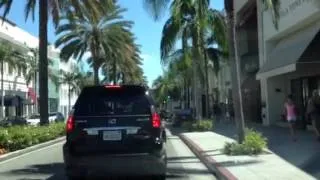 Driving down Rodeo Drive