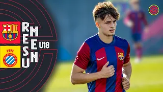 RESUMEN: FC Barcelona vs RCD Espanyol Juvenil B U18 2024