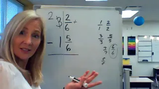 4th Grade - subtracting Mixed Numbers with Regrouping