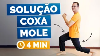 EXERCÍCIOS FÁCEIS PARA COXA MOLE | Ginástica para mulheres em casa | Flacidez as coxas | Nível 3