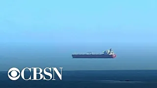 Optical illusion makes huge ship appear to float