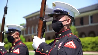 Silent Drill Platoon at Marine Barracks Washington showcases their unique skillset