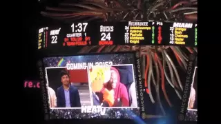 MANNY PACQUIAO AND FLOYD MAYWEATHER JR. MAKE AN APPEARANCE AT THE MIAMI  HEAT GAME
