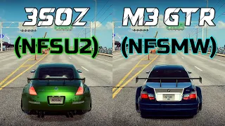 NFS Heat: Nissan 350Z (NFSU2) vs BMW M3 GTR (NFSMW) - Drag Race