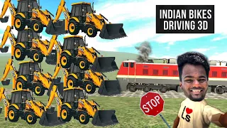 I STOPPED TRAIN 🚂 IN INDIAN BIKE DRIVING 3D GAME - #bike #train #jcb #funny #gameplay #trending