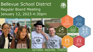 Bellevue School District 405 Regular Board Meeting January 12th