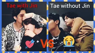 Taehyung with Jin VS Taehyung without Jin! How Taehyung treats Jin differently??