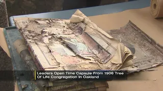 Time capsule unearthed giving peek into Tree of Life congregation from 1906