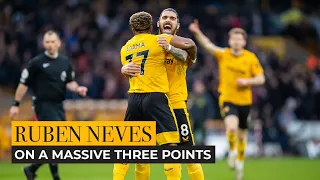 Ruben Neves' son crashes his post-match interview!