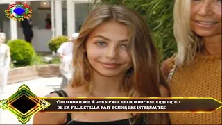 VIDEO Hommage à Jean-Paul Belmondo : une erreur au  de sa fille Stella fait bondir les internautes