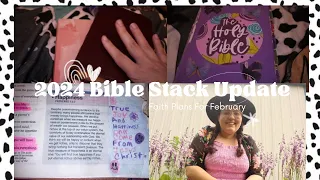 My Bible Stack 2024 Update. January Recap and My Faith Plans for February.