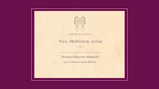 View, Meditation, Action, 25-27 January 2020, Sydney, Australia - Part 2