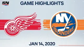 NHL Highlights | Red Wings vs Islanders – Jan. 14, 2020