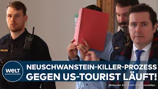 MORD AM SCHLOSS NEUSCHWANSTEIN: Schlucht-Schubser vor Gericht in Kempten! Umfassendes Geständnis!