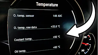 BMW 5-Series G30: hidden diagnostic menu and engine temperature display