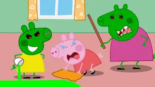 Poor Baby Peppa Pig and Bad Daddy Pig Zombie | Peppa Pig Zombie Funny Animation