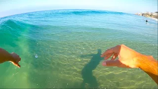 RAW: POV Skimboarding Over Jello Waves