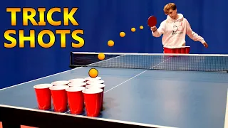 Beer Ping Pong Trick Shots