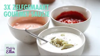 3x zelfgemaakt sausje gourmet