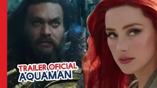 TRAILER OFICIAL DE AQUAMAN | REAÇÃO + COMENTÁRIOS