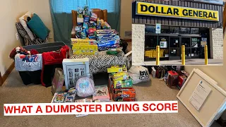 **DUMPSTER DIVING - DOLLAR GENERAL MEGA SCORE **