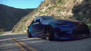 Bagged IS350 lexus Azusa Mountains cinematic