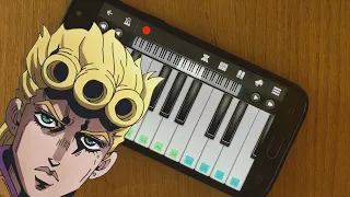 Giorno's Theme - Easy Mobile Piano Cover